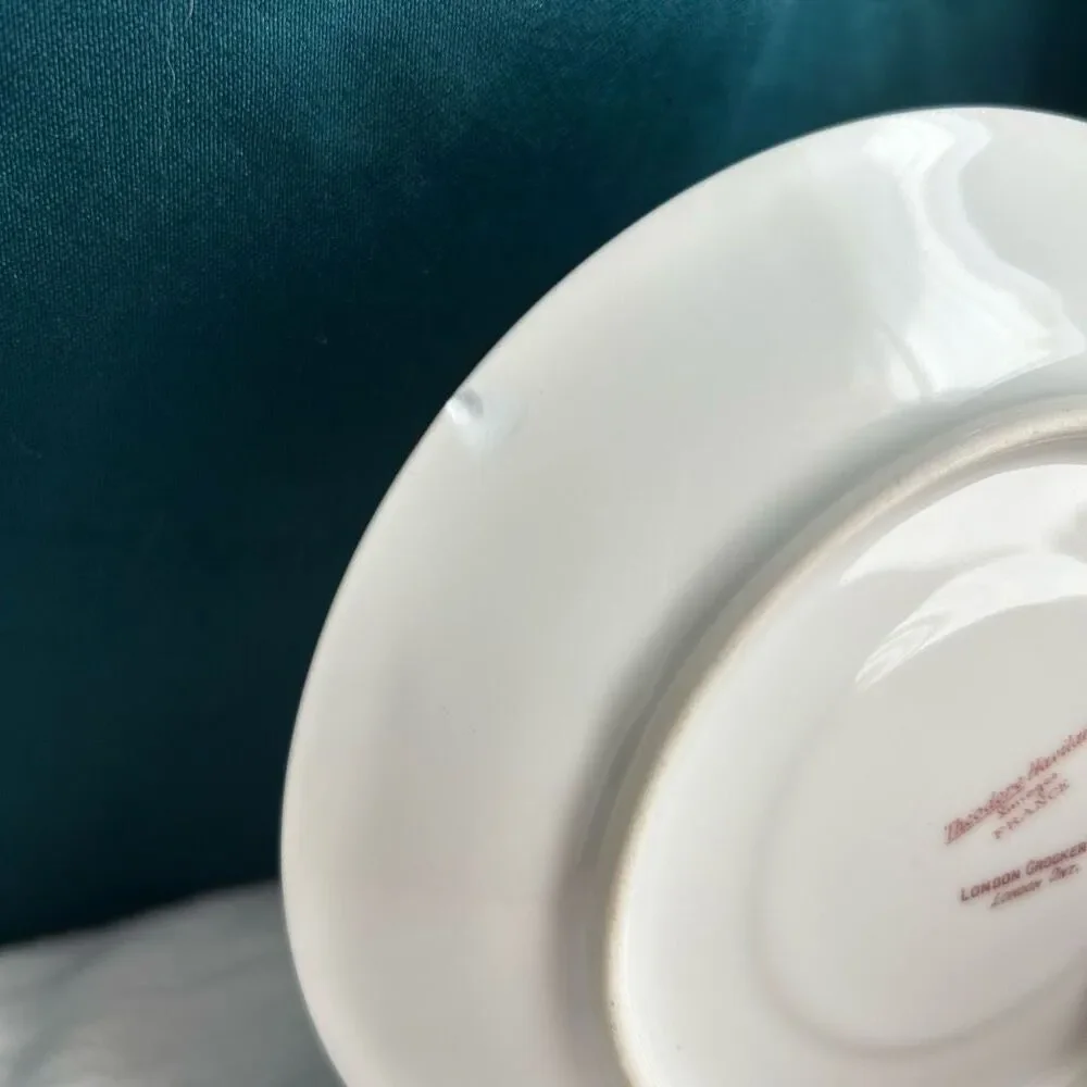 Theodore Haviland Limoges France Rose Saucers London Crookery Co. set of 8